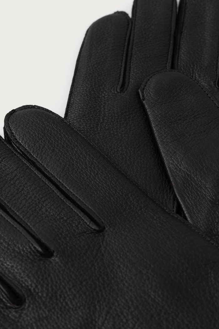 Trussardi Rękawiczki męskie skórzane E313X000032N czarny AW26