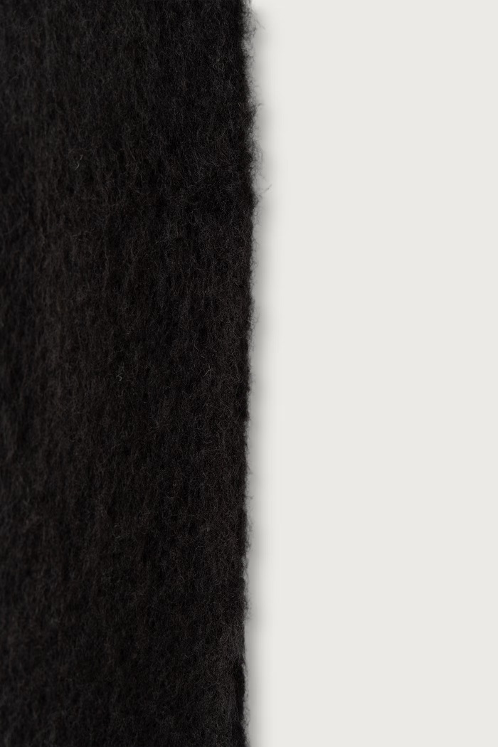 Sisley Κασκόλ γυναικείο από πρόσμιξη μαλλιού 67ZNWU02I μαύρο AW26
