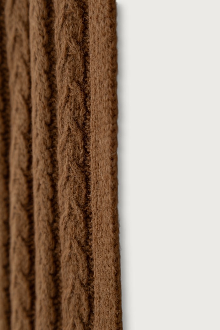 United Colors of Benetton Šal ženski z volno 6I68VU00S rjava AW26