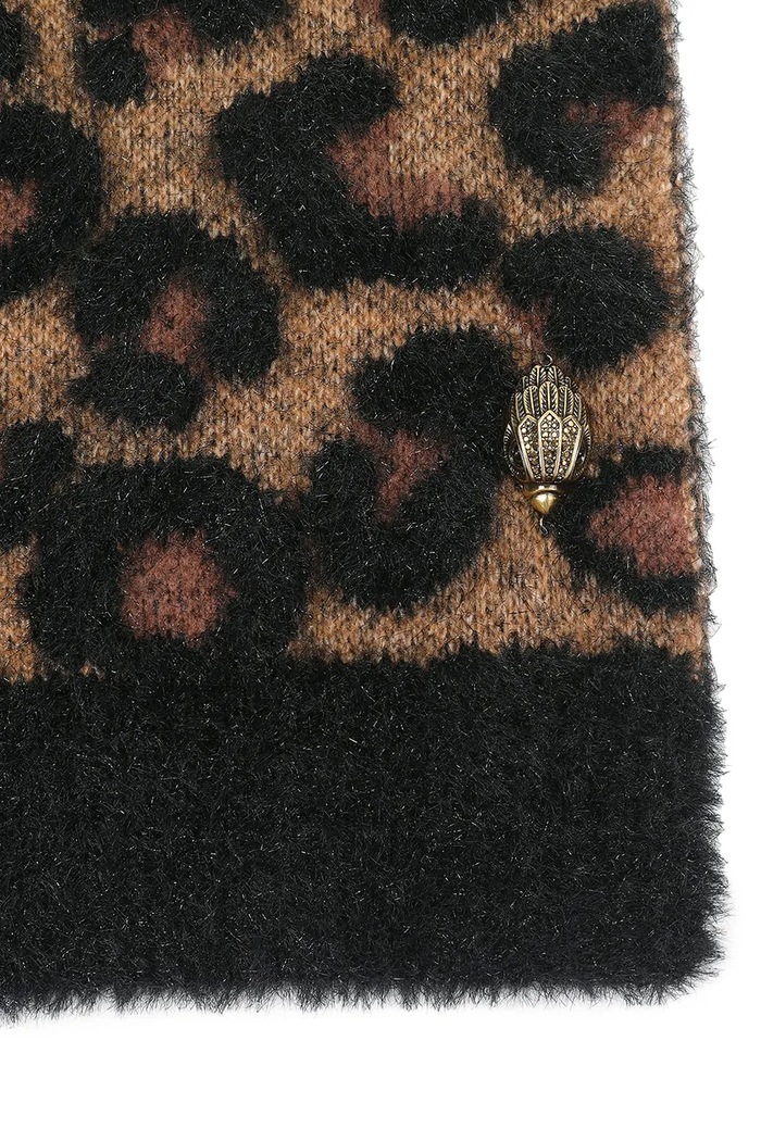 Kurt Geiger London Szalik damski 6216839999 brązowy AW26