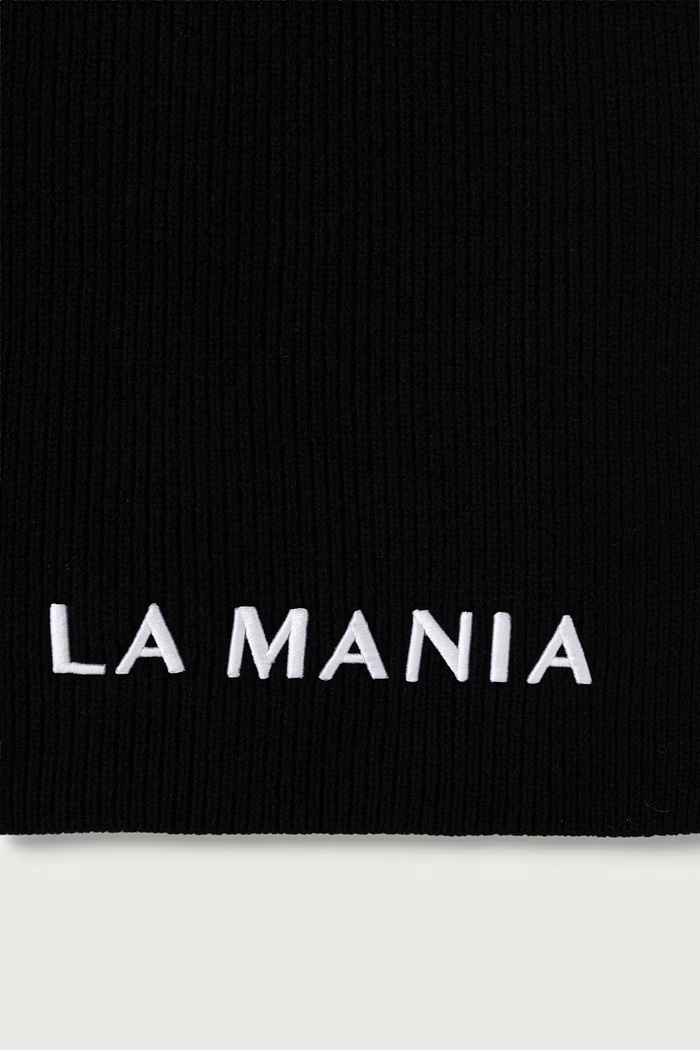 La Mania Szalik damski wełniany OSLO LM.OSLO czarny AW26