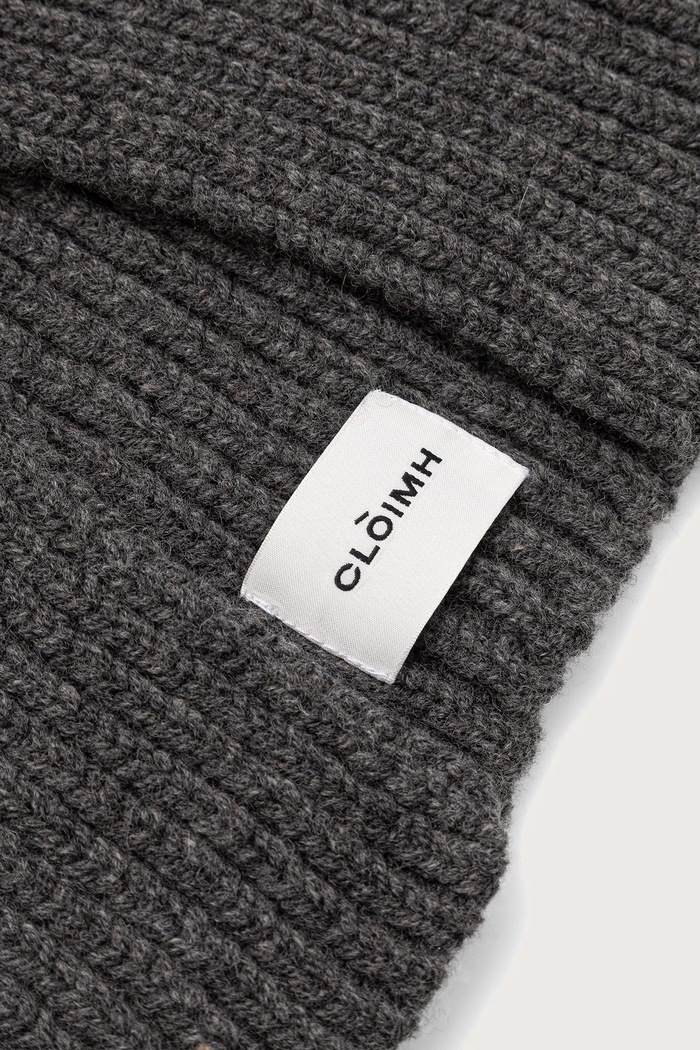 Akcesoria Cloimh Komin damski wełniany FW26.WFNW szary
