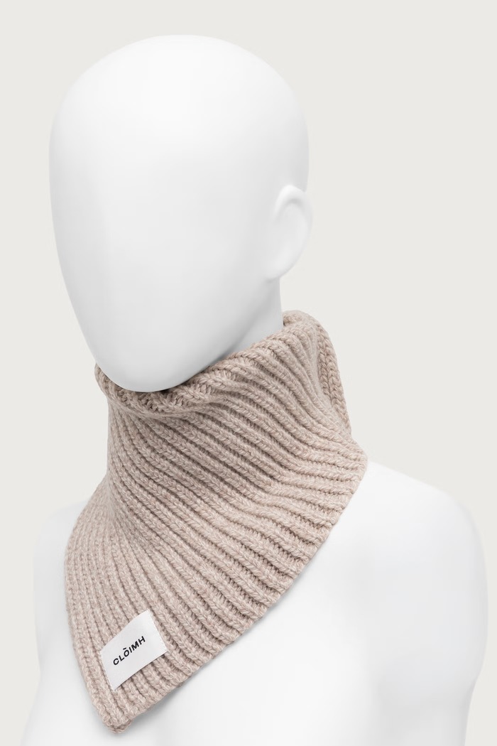 Cloimh Szalik damski wełniany FW26.SWCB beżowy AW26