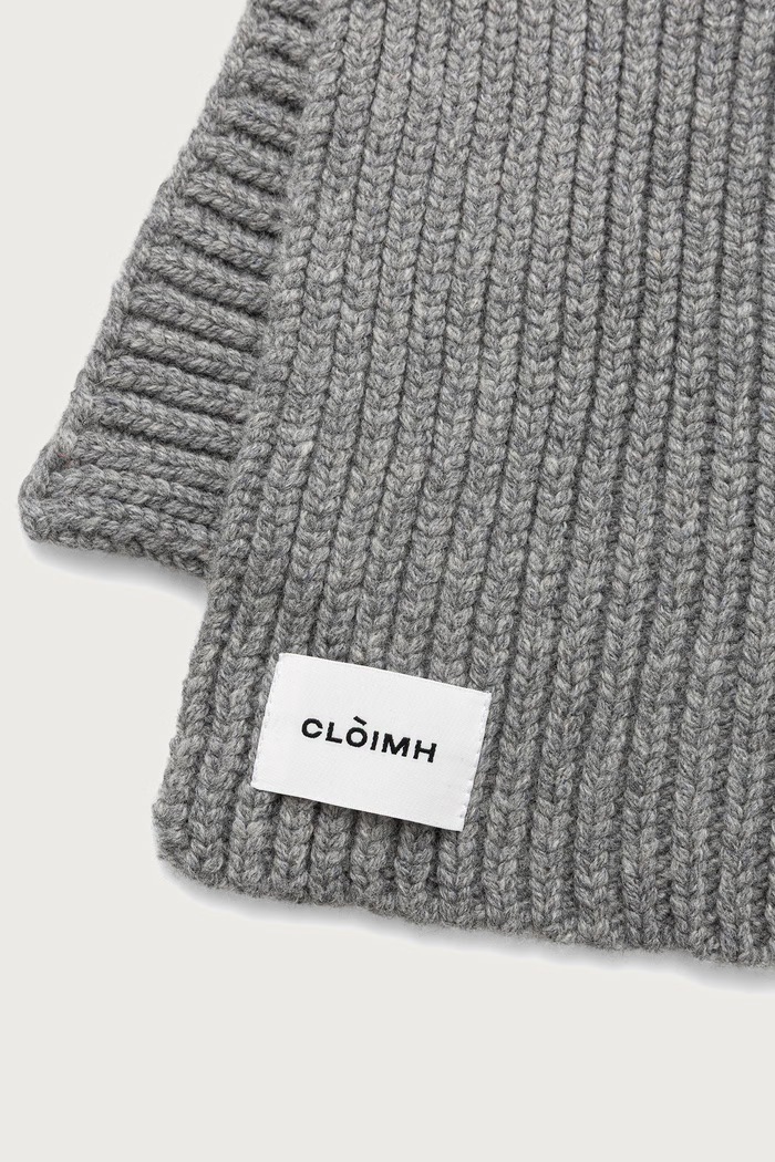 Cloimh Szalik damski wełniany FW26.SWCB szary AW26