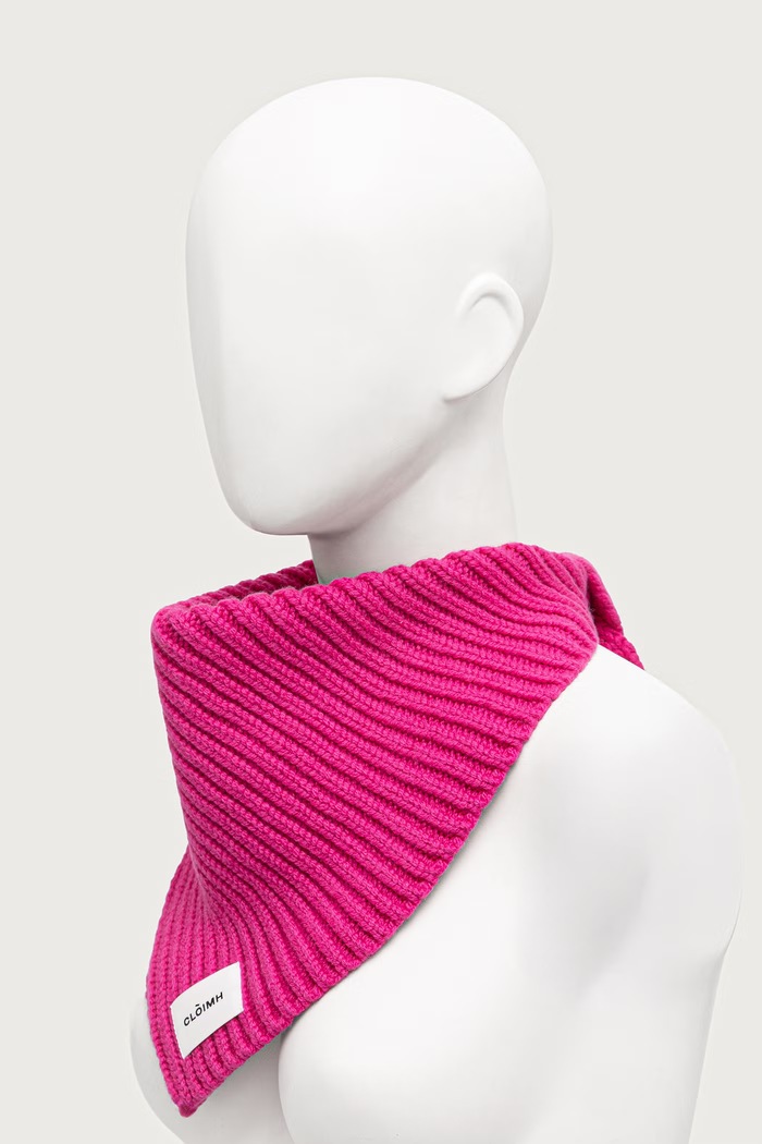 Cloimh Szalik damski wełniany FW26.SWCB różowy AW26