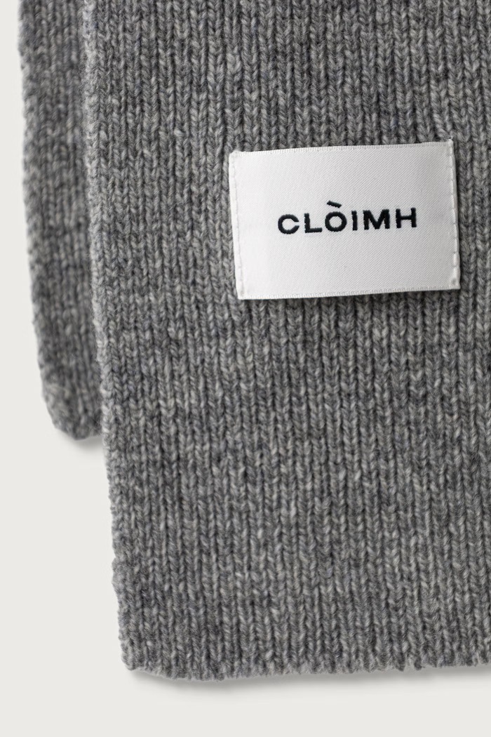 Cloimh Szalik damski wełniany FW26.SWMS szary AW26