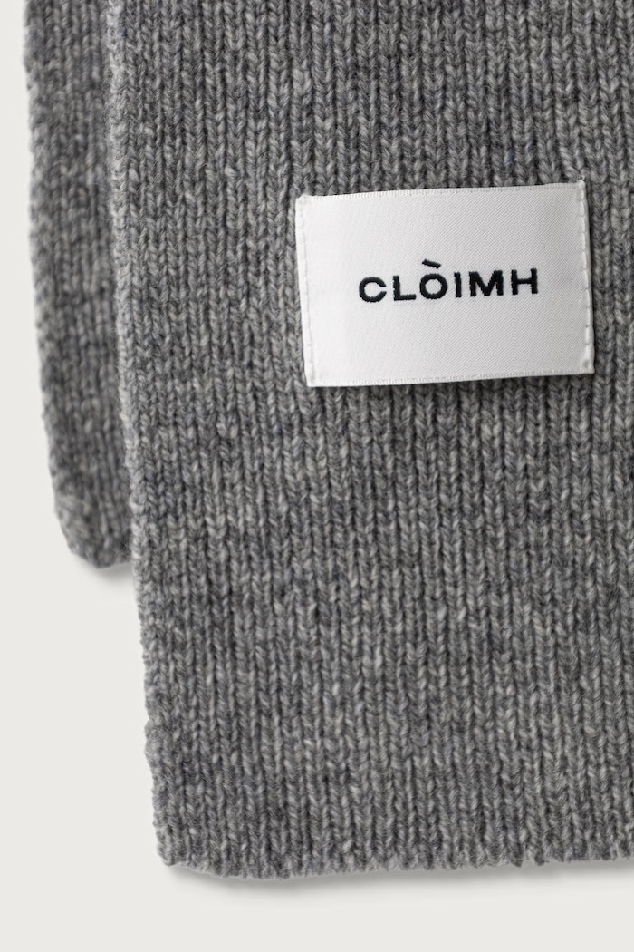 Cloimh Szalik damski wełniany FW26.SWMS szary AW26