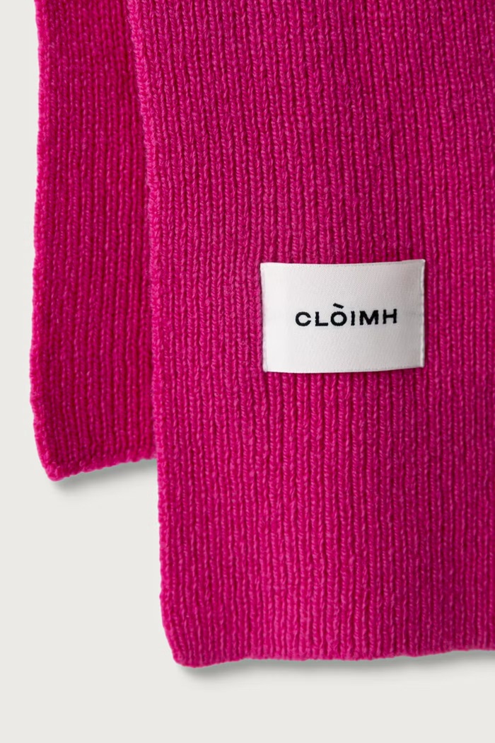 Cloimh Szalik damski wełniany FW26.SWMS różowy AW26