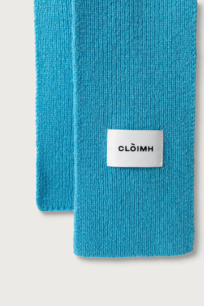 Cloimh Szalik damski wełniany FW26.SWMS niebieski AW26