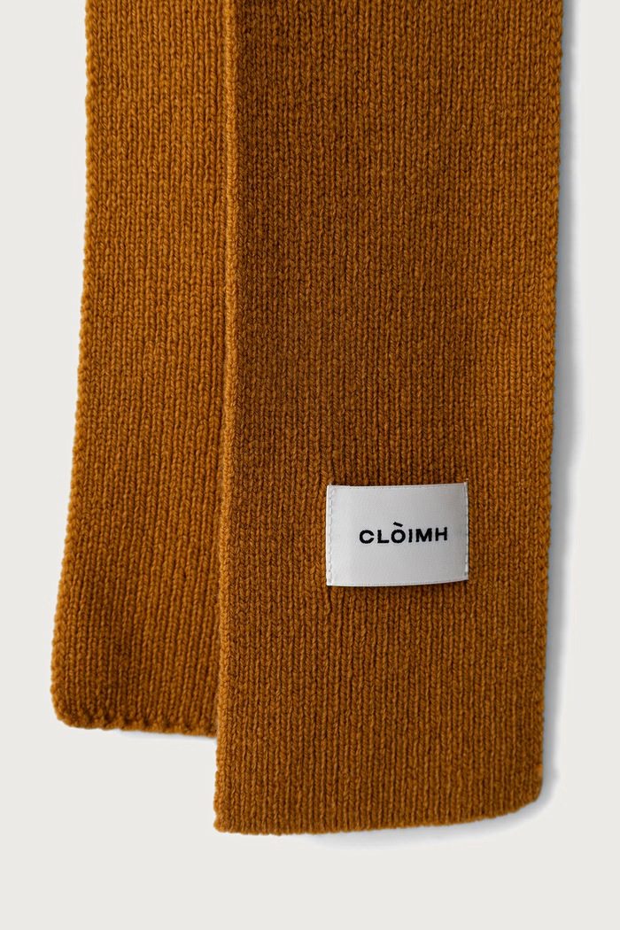 Cloimh Szalik damski wełniany FW26.SWMS brązowy AW26