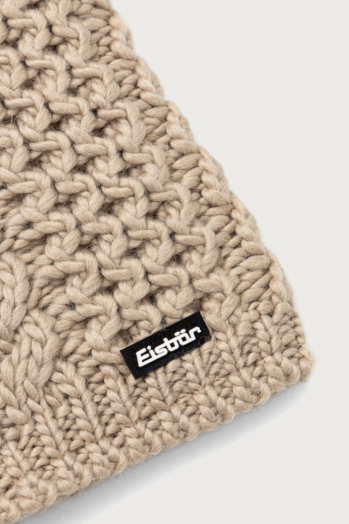 Eisbar Komin damski z wełną Afra Loop 2.0 E80146 brązowy AW26