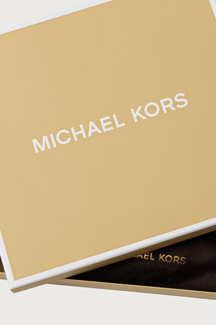 Apaszka damska jedwabna MICHAEL Michael Kors 29MKWC558547B brązowy