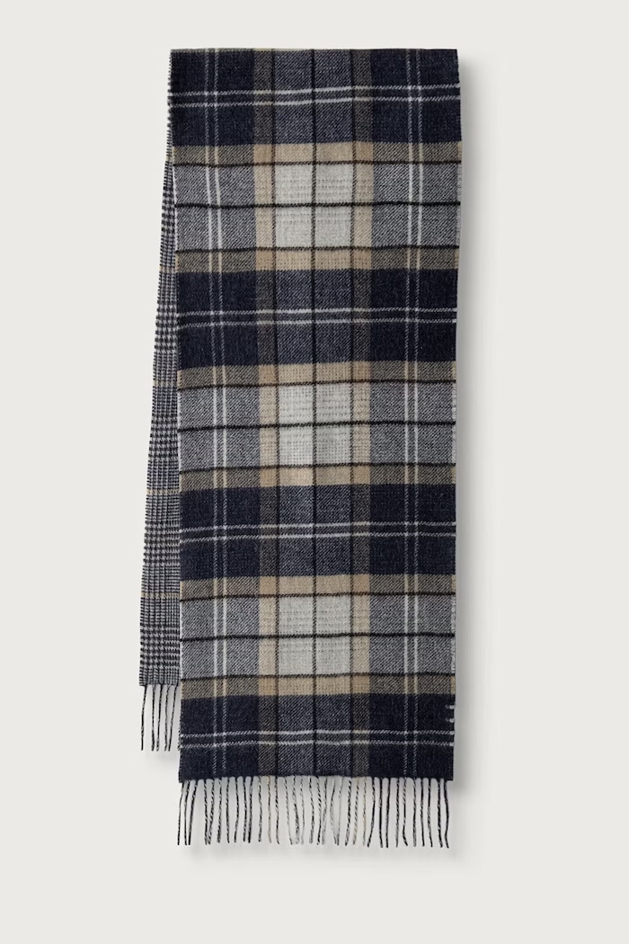 Barbour Szalik damski wełniany beżowy LSC0496
