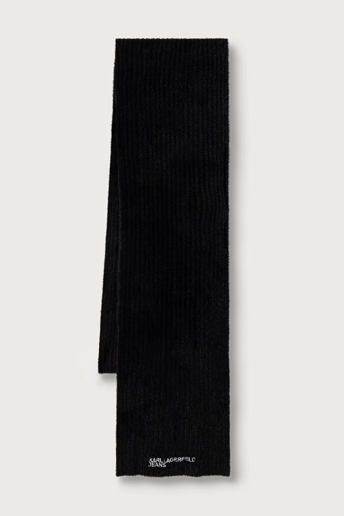 Karl Lagerfeld Jeans κασκόλ γυναικείο μαύρο B4W33081