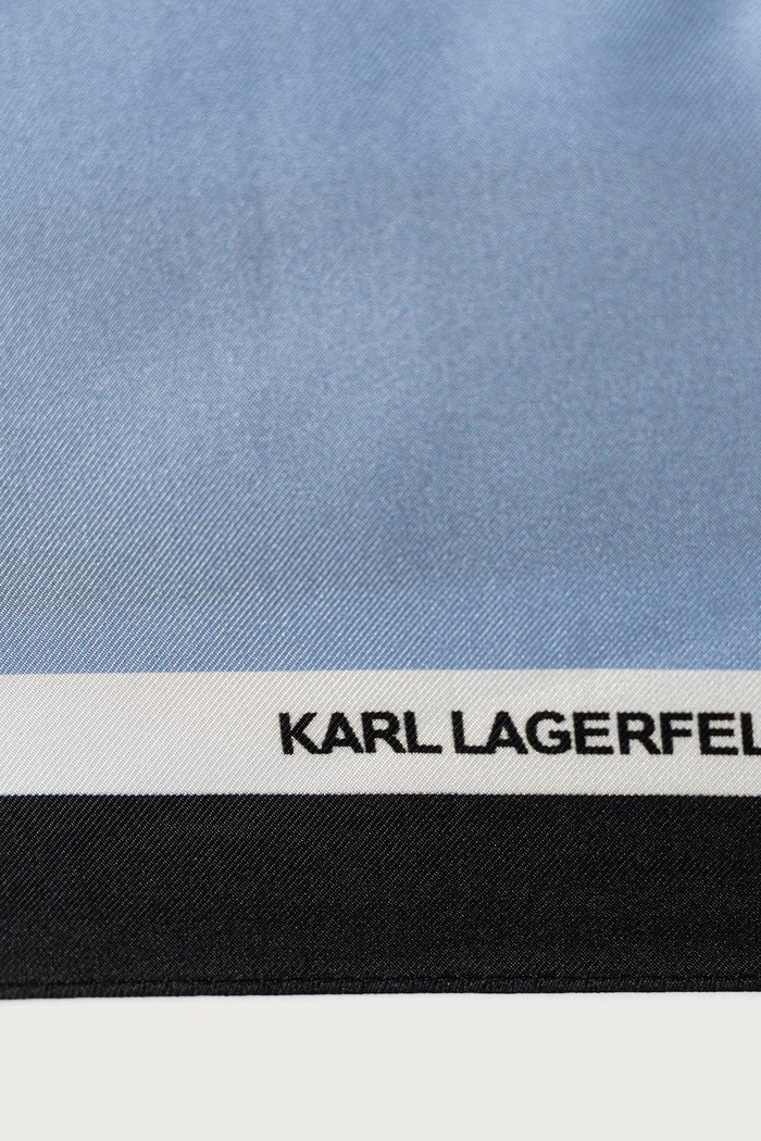 Karl Lagerfeld Τετράγωνο μαντήλι γυναικείο μεταξωτό B4W33095 μπλε AW26