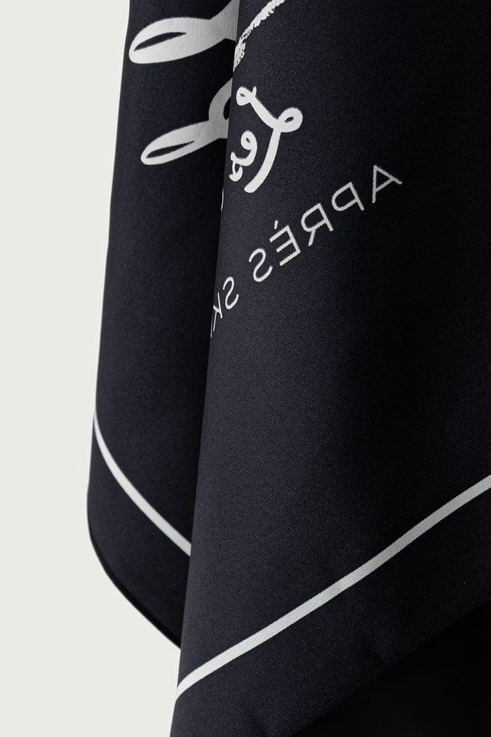 Karl Lagerfeld Malý šátek dámský hedvábný B4W33105 černá AW26