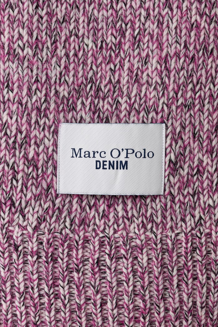 Marc O'Polo Szalik damski z wełną 5000013021 różowy AW26