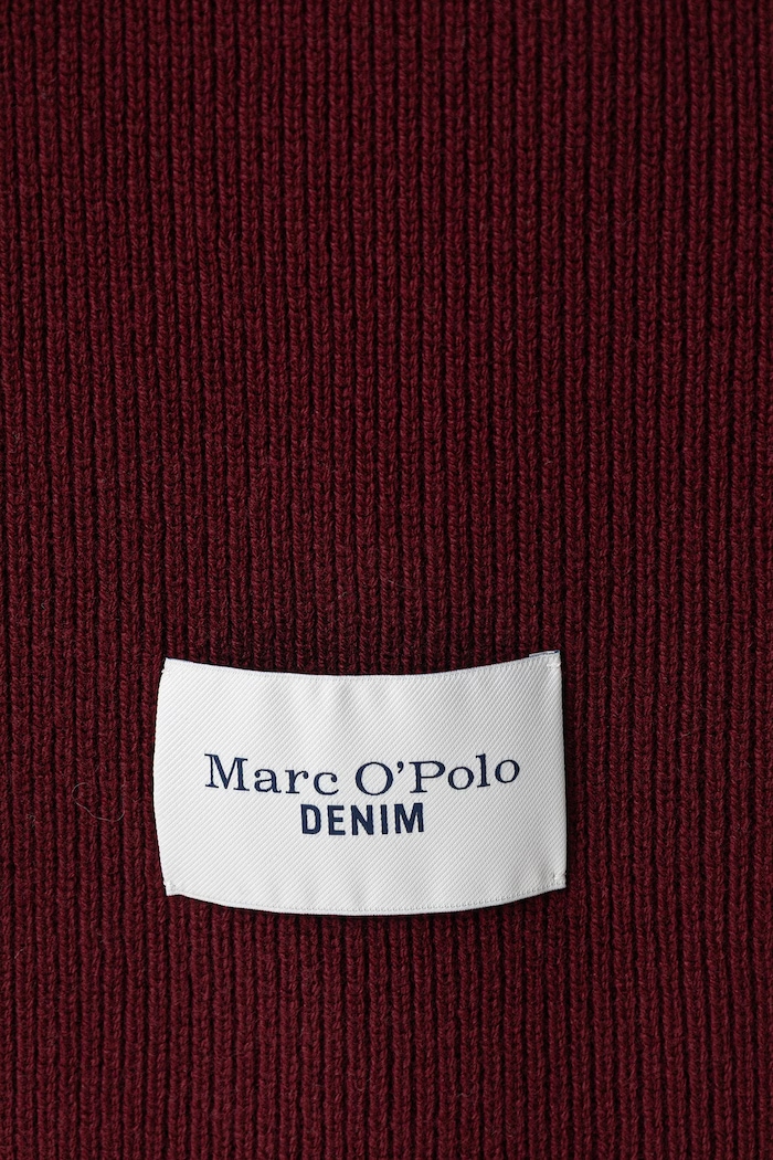 Marc O'Polo Szalik damski wełniany 5000012451 czerwony AW26