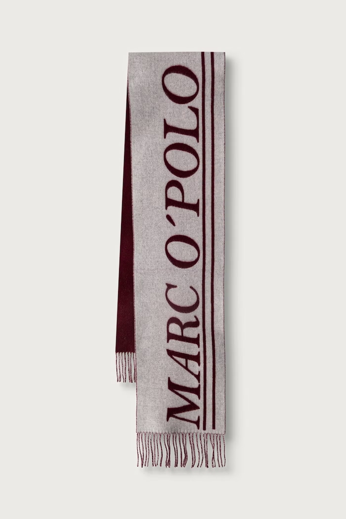 Marc O'Polo Szalik damski wełniany czerwony 5000012442