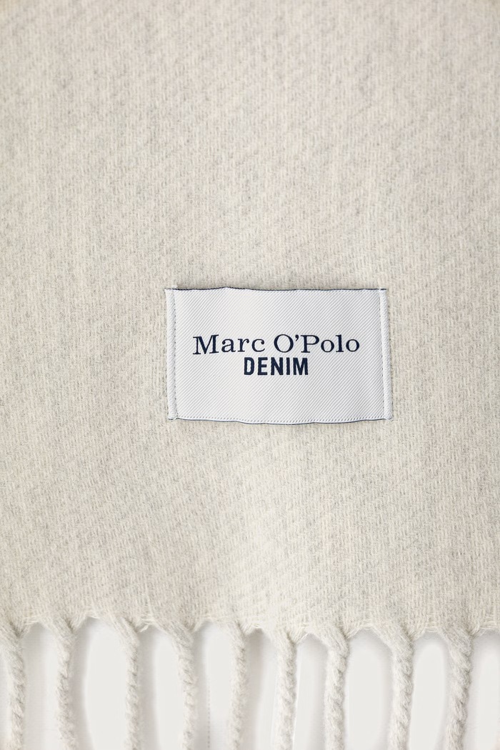 Marc O'Polo Szalik damski wełniany 5000012426 beżowy AW26