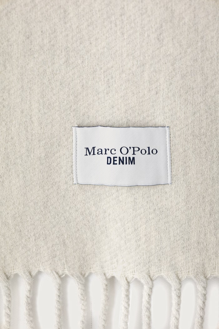 Marc O'Polo Szalik damski wełniany 5000012426 beżowy AW26