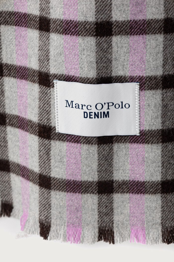 Marc O'Polo Szalik damski wełniany 5000012411 szary AW26