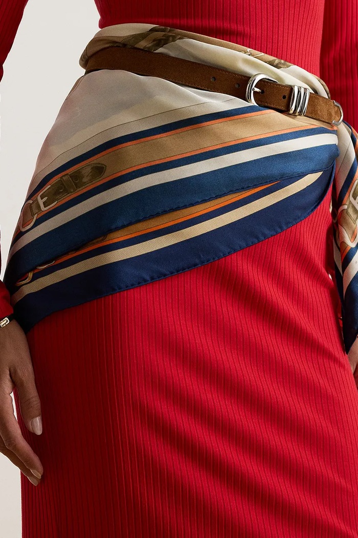 Női selyem kendő Lauren Ralph Lauren 454P23578 többszínű