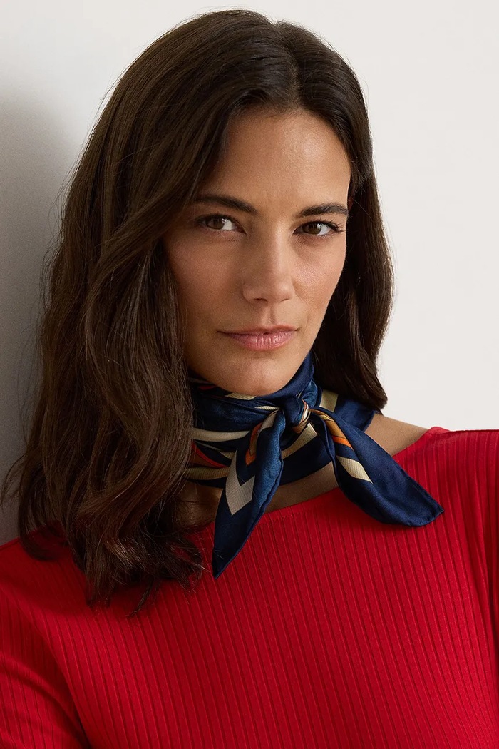 Női selyem kendő Lauren Ralph Lauren többszínű 454P23578