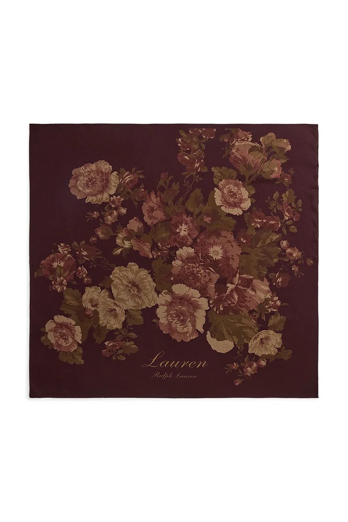 Lauren Ralph Lauren Női gyapjú sál 454P23558 burgundia AW26