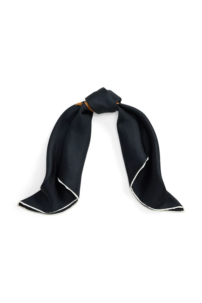 Lauren Ralph Lauren Eșarfă de damă de mătase bleumarin 454P23553