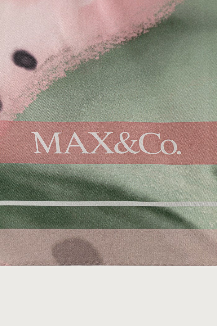 Max&Co. chusta damska jedwabna MCABATTISTA 2626546036200 różowy AW26