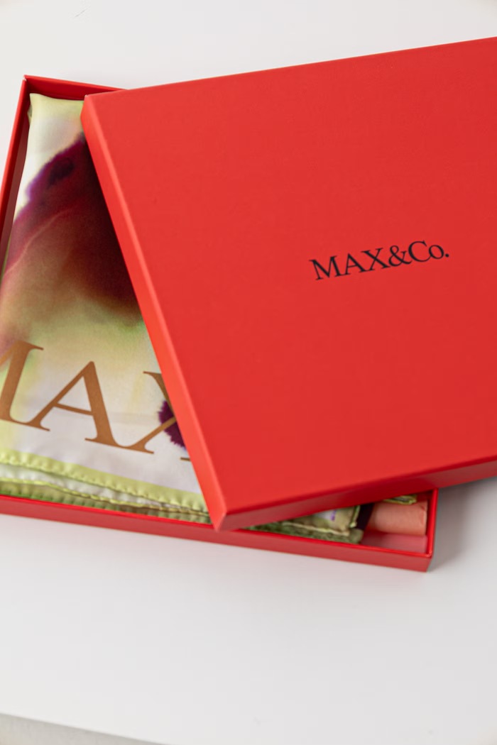 Max&Co. chusta damska jedwabna MCABATTISTA zielony 2626546036200