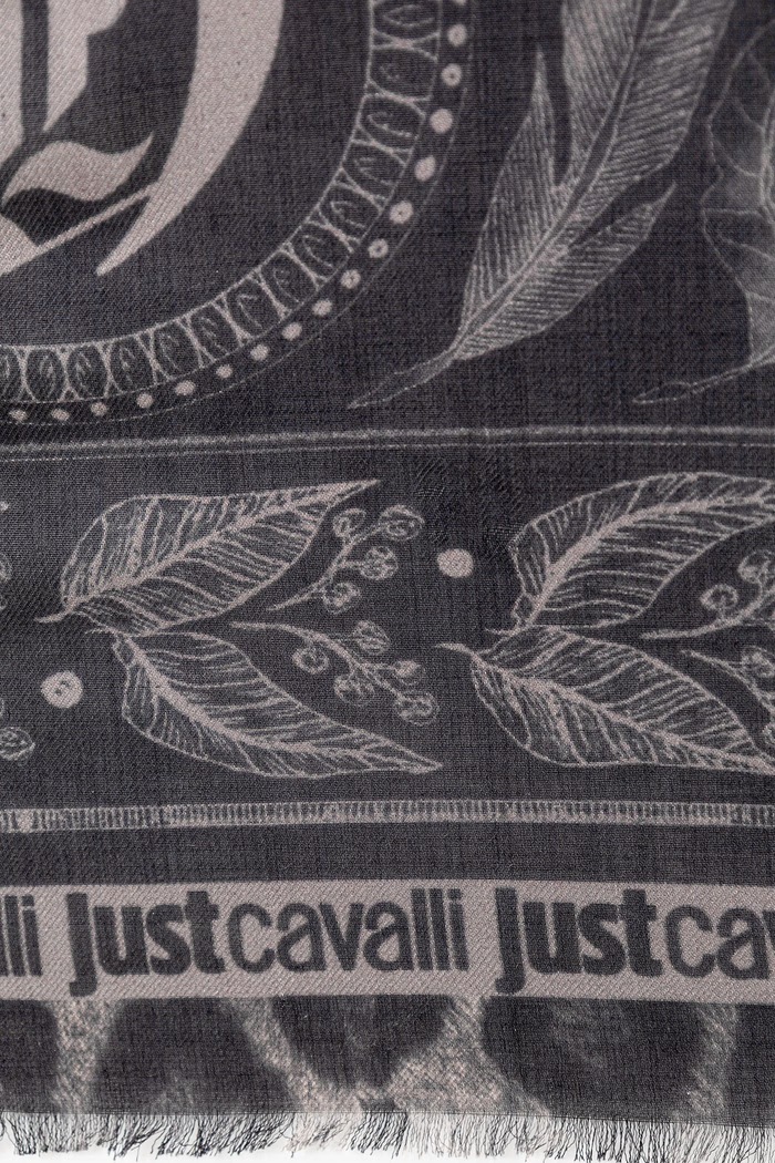 Just Cavalli Chusta damska z modalu 81RA2H04.ZG444 czarny AW26