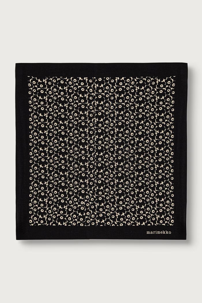 Marimekko apaszka damska bawełniana czarny 090603