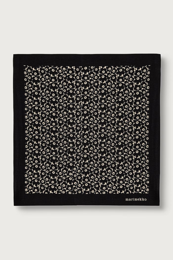 Marimekko apaszka damska bawełniana czarny 090603