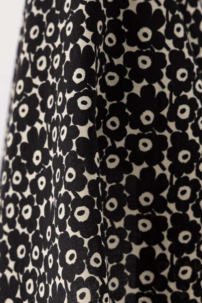 Marimekko apaszka damska bawełniana czarny 090603