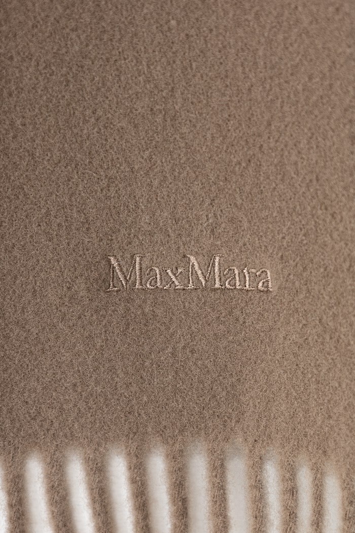 Akcesoria Max Mara szalik wełniany damski 2624546232600 beżowy