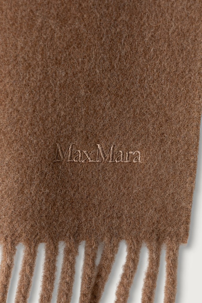 Akcesoria Max Mara szalik wełniany damski 2624546232600 brązowy