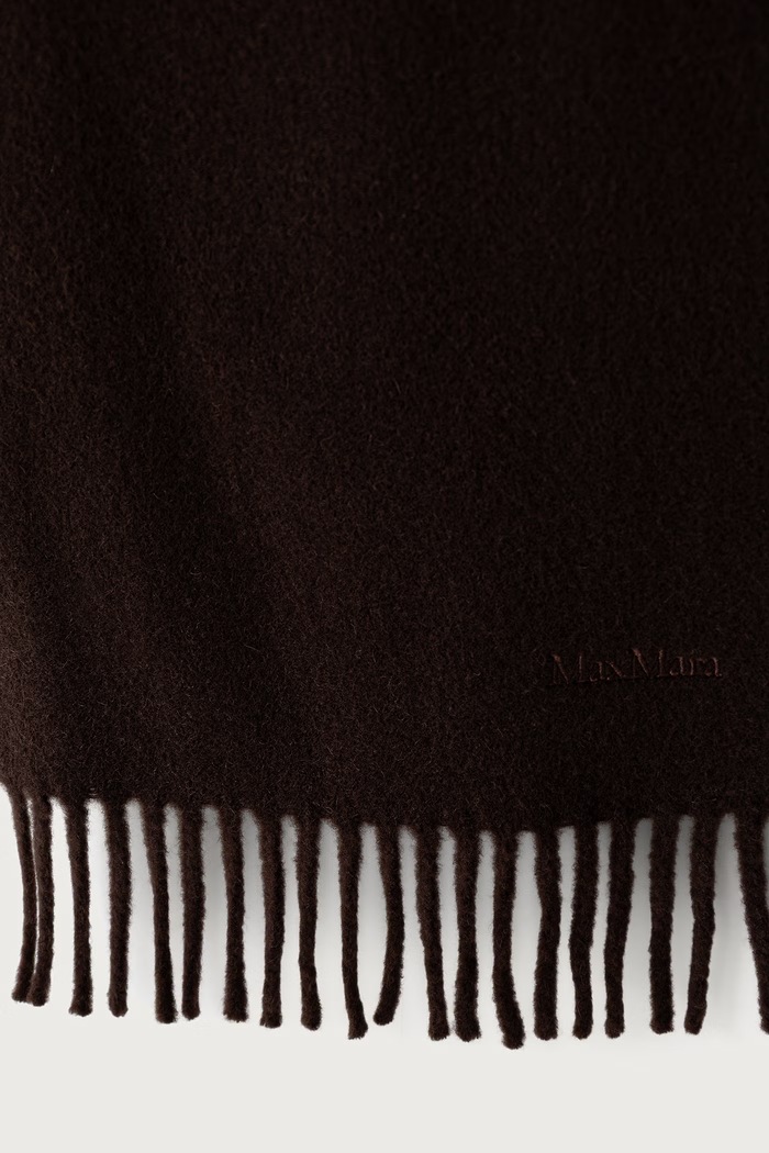 Akcesoria Max Mara szalik wełniany damski 2624546232600 brązowy
