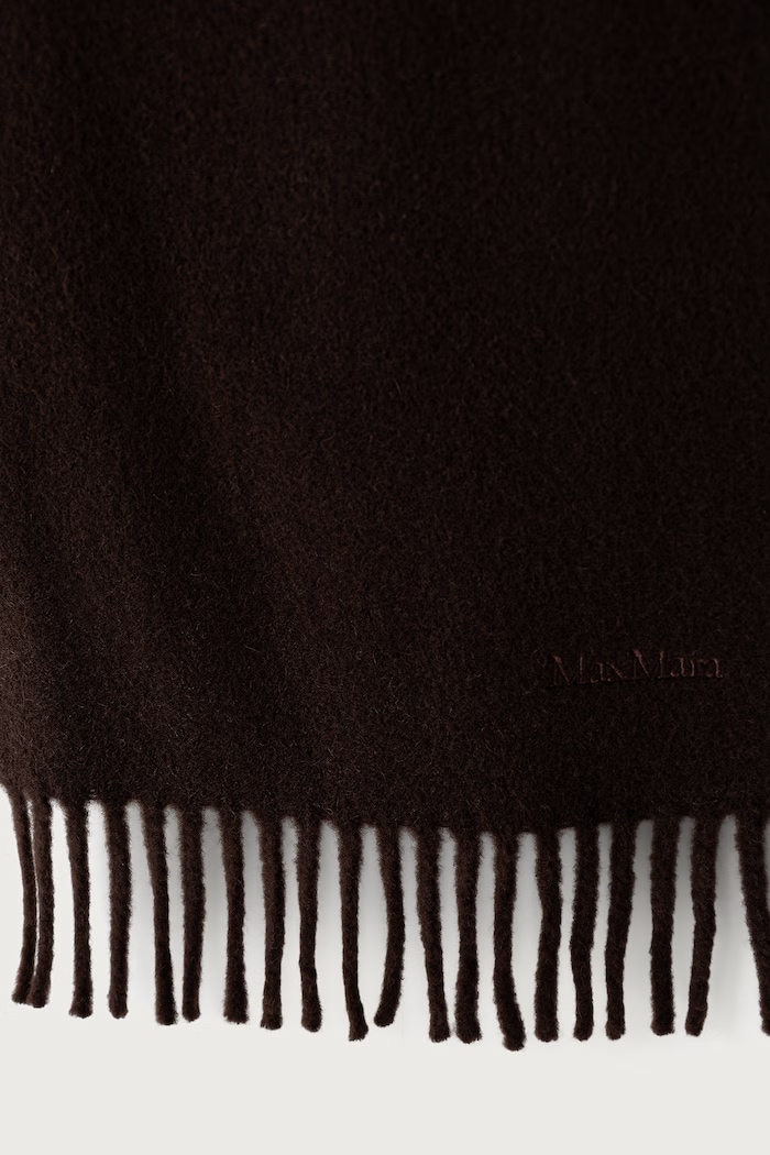 Akcesoria Max Mara szalik wełniany damski 2624546232600 brązowy