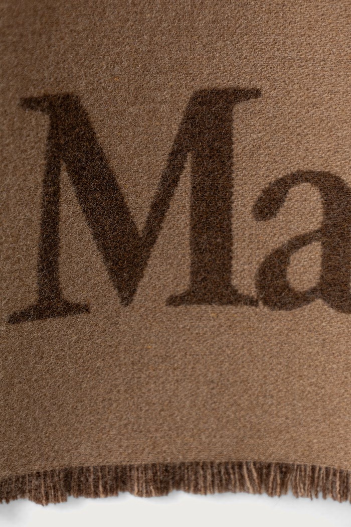 Akcesoria Max Mara Szalik wełniany damski 2624546022600 brązowy