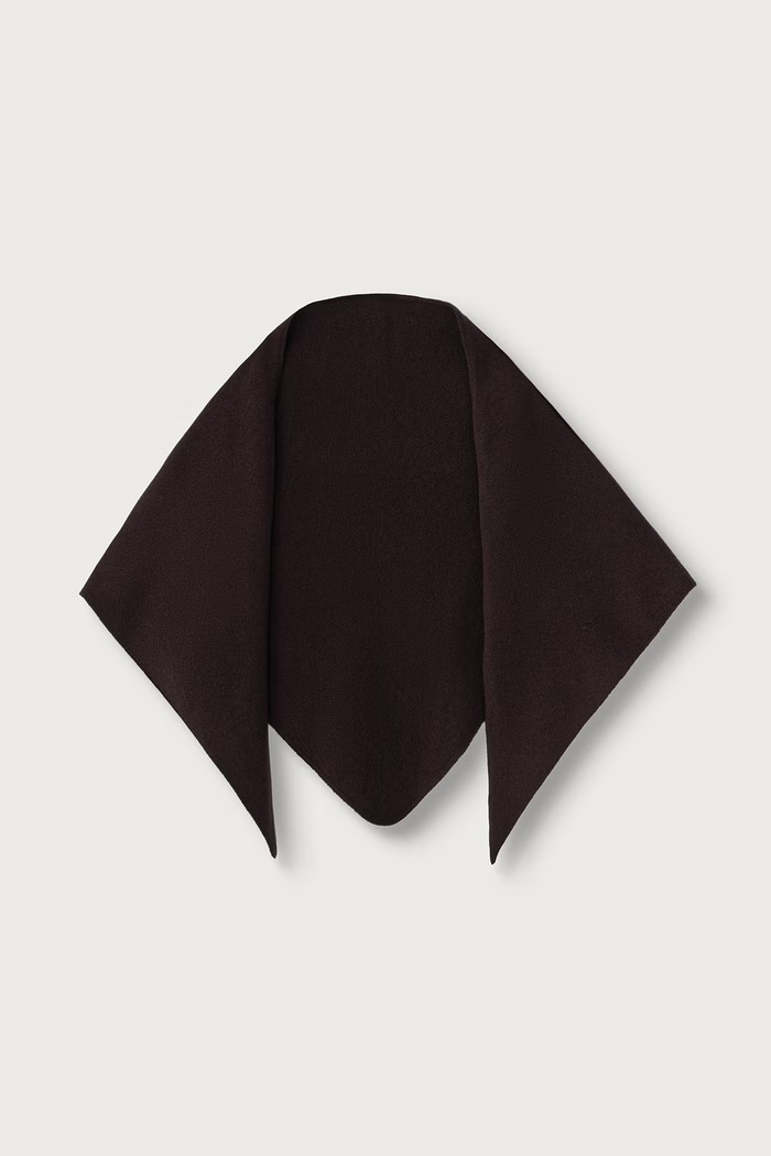 BOSS Kratki šal za žene od vune Lancetta_scarf smeđa 50569774