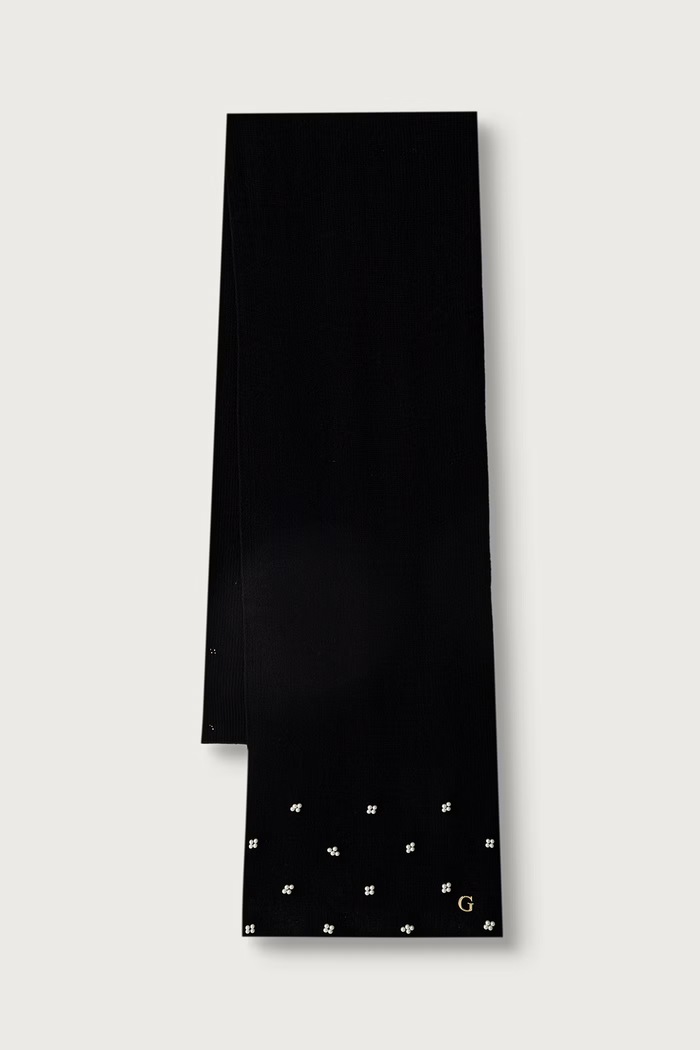 Guess Fular pentru femei din vâscoză negru AW5636.VIS03