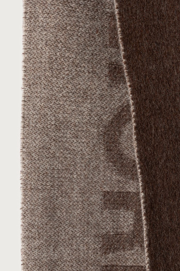Akcesoria MM by Max Mara szalik damski z wełną MMLTEMPRA 2626546038600 brązowy