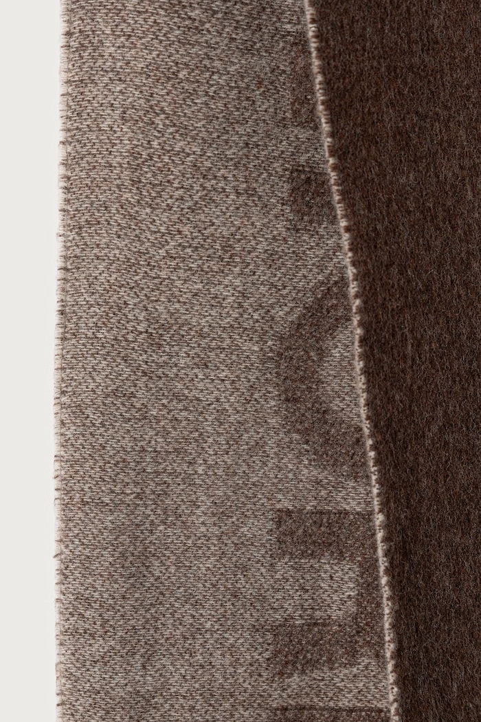 Akcesoria MM by Max Mara szalik damski z wełną MMLTEMPRA 2626546038600 brązowy