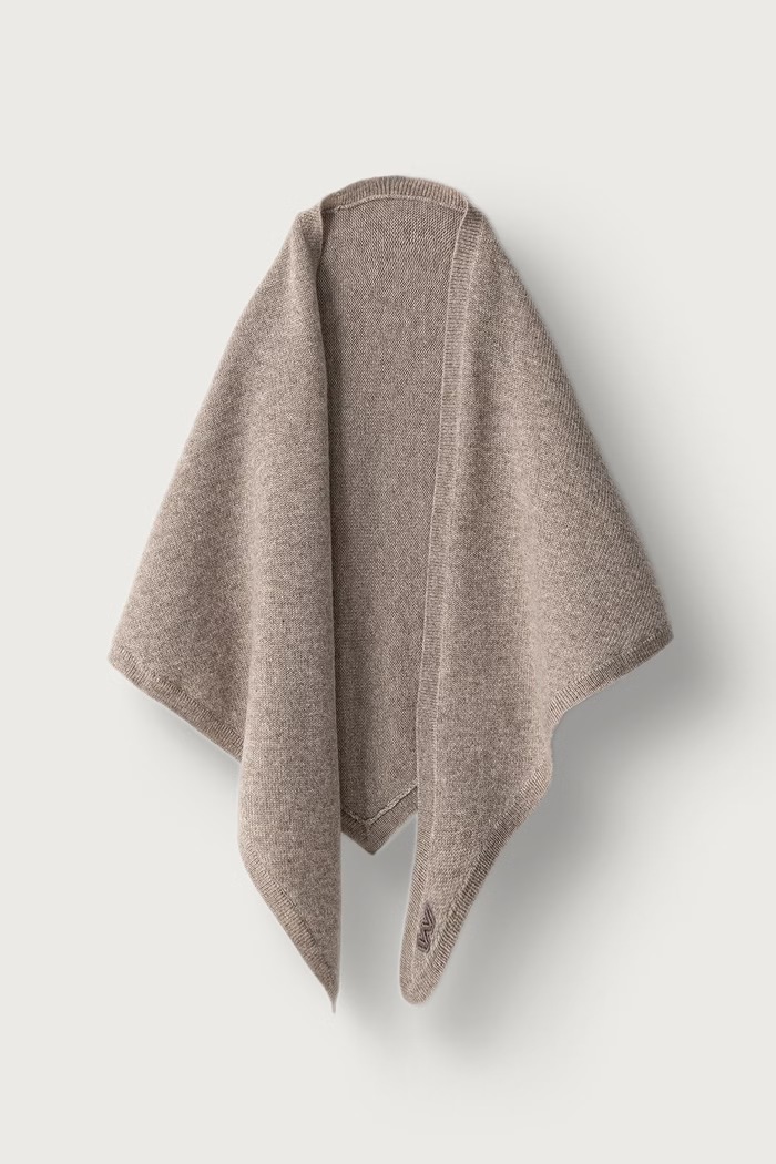 Weekend Max Mara Apaszka damska kaszmirowa WKABOSSO brązowy 2625746015600
