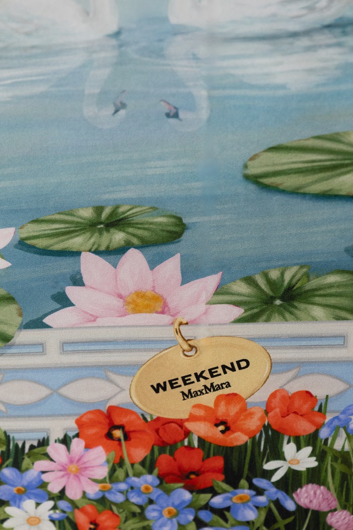 Weekend Max Mara Apaszka damska jedwabna WKAONESTO 2625546105600 biały AW26