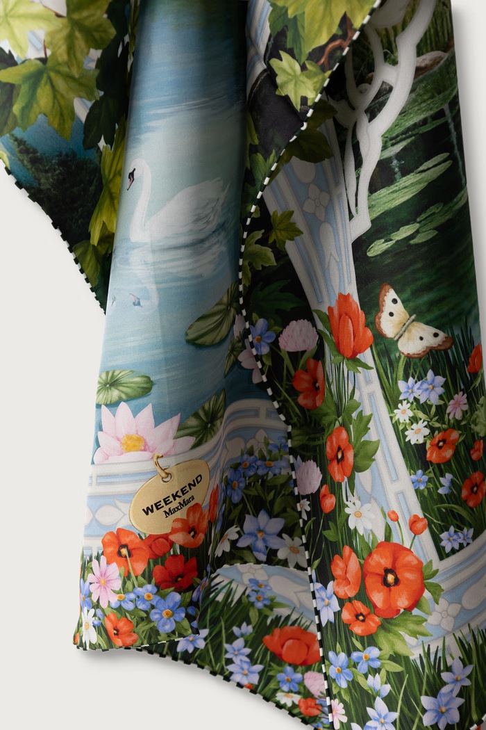 Akcesoria Weekend Max Mara Apaszka damska jedwabna WKAONESTO 2625546105600 biały