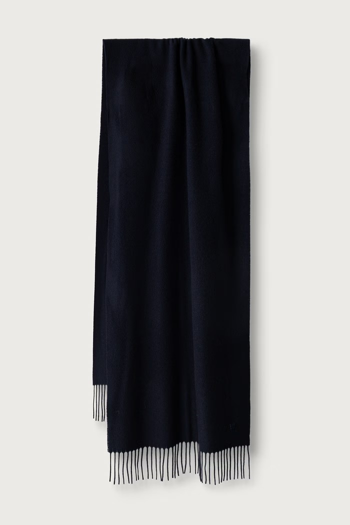 Weekend Max Mara Szalik damski wełniany WKASCOGLIO granatowy 2625546085600