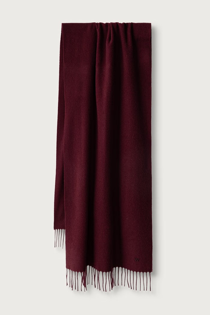Weekend Max Mara Szalik damski wełniany WKASCOGLIO bordowy 2625546085600